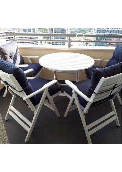 Beyaz Balkon Seti - Buzludja Set indirimleri