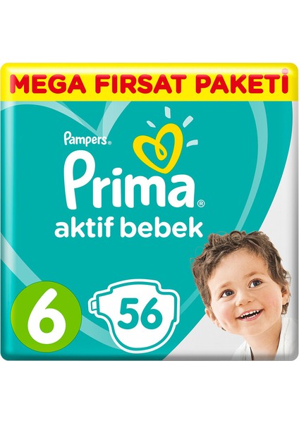 Aktif Bebek 6 Ekstra Large 56'lı