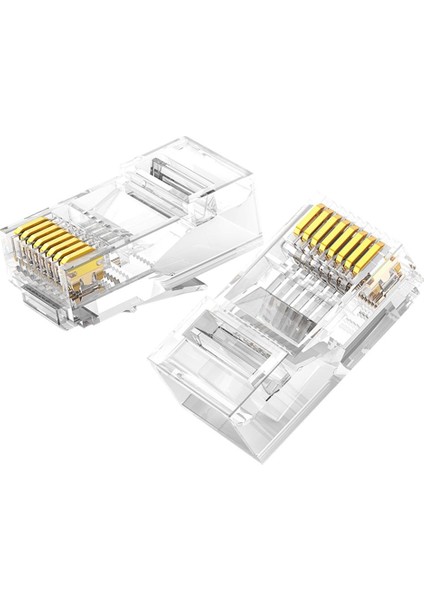 Cat6 RJ45 Jack Konnektör 10 Adet