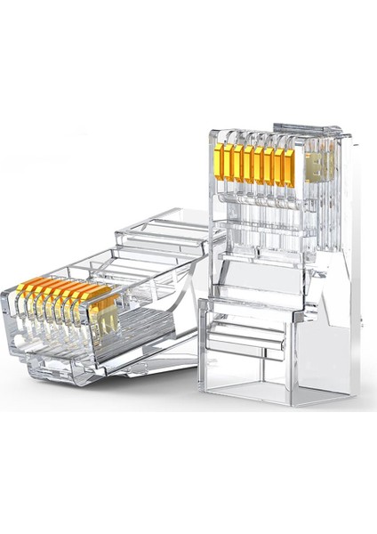 Cat6 RJ45 Jack Konnektör 10 Adet modelleri