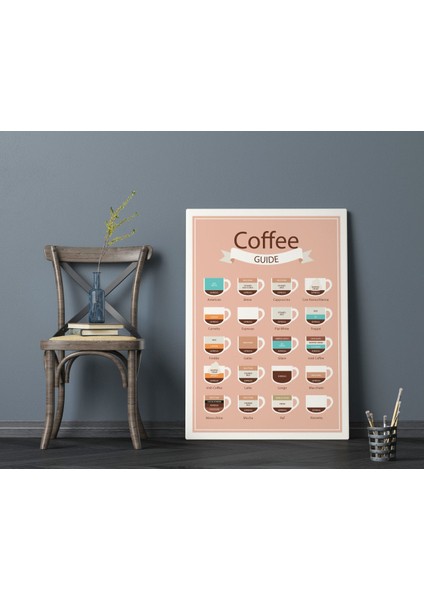 Home Coffee Tasarımlı Kanvas Tablo 70X100CM-17