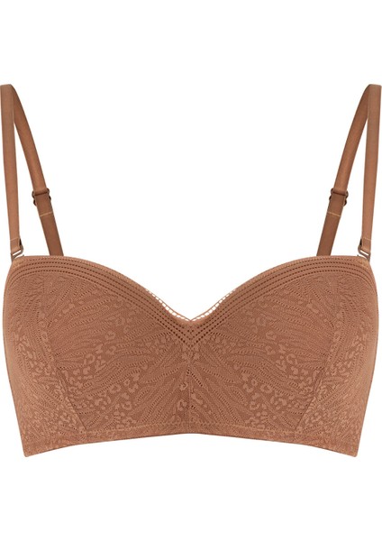 Açık Kahverengi Lotus Invisible Lace Sütyen