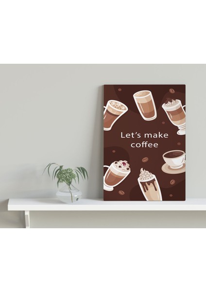 Gift Coffee Tasarımlı Kanvas Tablo 30X50CM-31