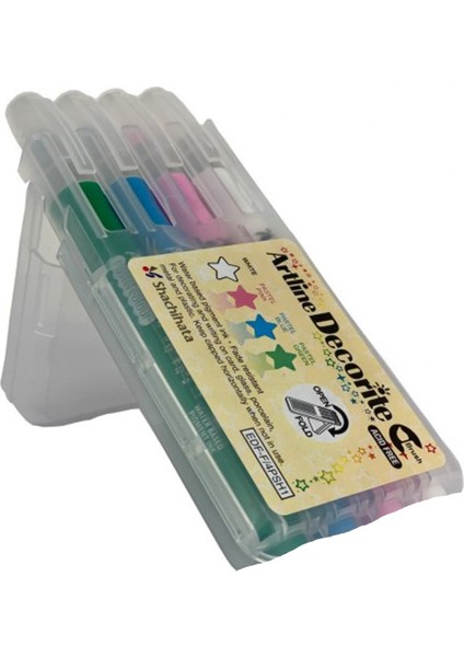 EDFF4PSH1 Decorite Fırça Uçlu Marker Kalem 4'lü fiyatları
