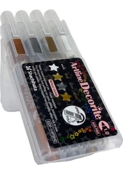 EDF14PSH2 Decorite Metallic Renk 1.0 mm Marker Kalem 4'lü