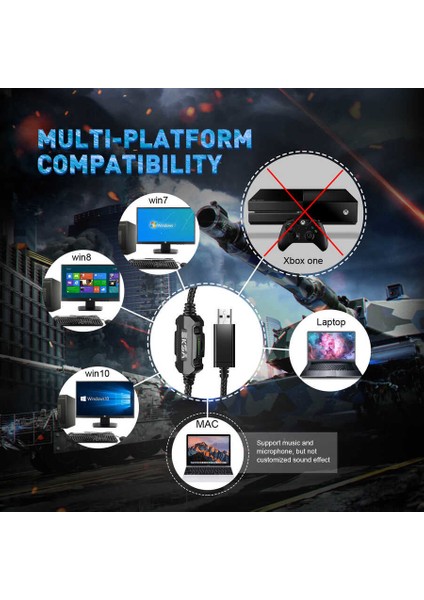 E1000 USB Kulaküstü Kulaklık Siyah - Mavi fiyatları