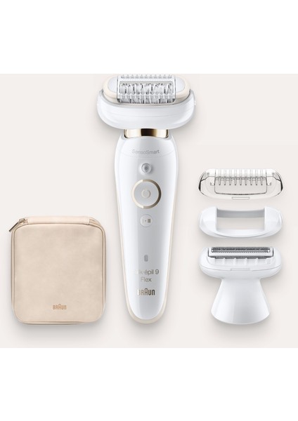 Silk-épil 9 Flex 9002 SensoSmart Kablosuz Islak&Kuru 2'si 1 Arada Epilatör/Epilasyon