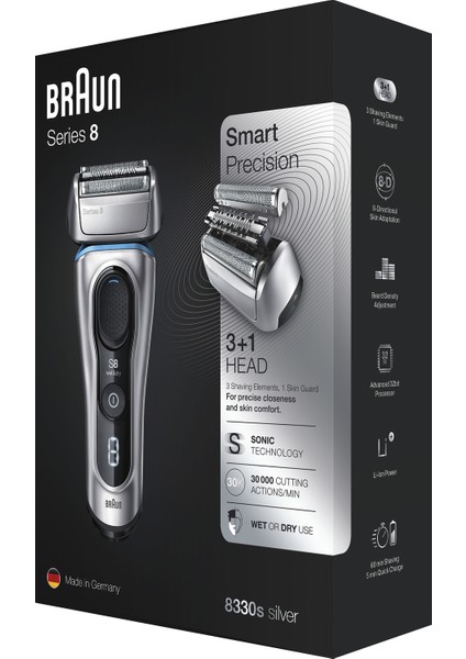 Series 8 8330S Kablosuz Traş Makinesi