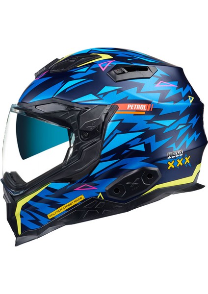 X.wst 2 Rockcıty Mat Mavi-Neon Sarı Kask