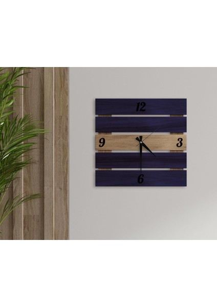 Gift Dekoratif 45CM Ahşap Palet Duvar Saati-5