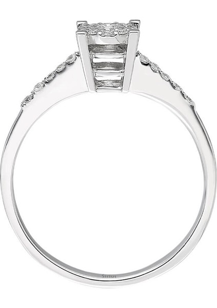 0,50 Karat Görünümlü Pırlanta Tektaş Yüzük 0417R0225 modelleri