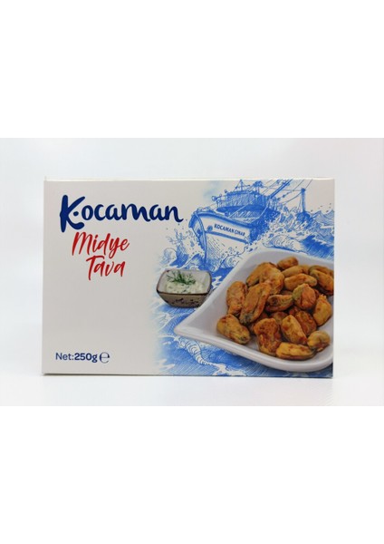 Dondurulmuş Kocaman Midye Tava 250 gr