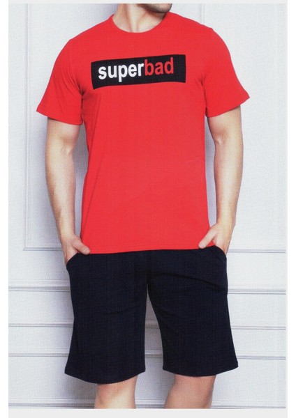 Erkek Pijama Takımı Kısa Kollu Şortlu Baskılı fiyatları