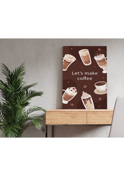 Gift Coffee Tasarımlı Kanvas Tablo 50X70CM-31