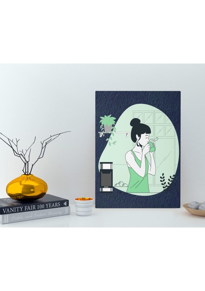 Gift Coffee Tasarımlı Kanvas Tablo 30X50CM-30