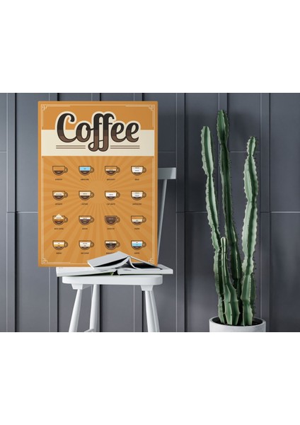 Gift Coffee Tasarımlı Kanvas Tablo 50X70CM-26