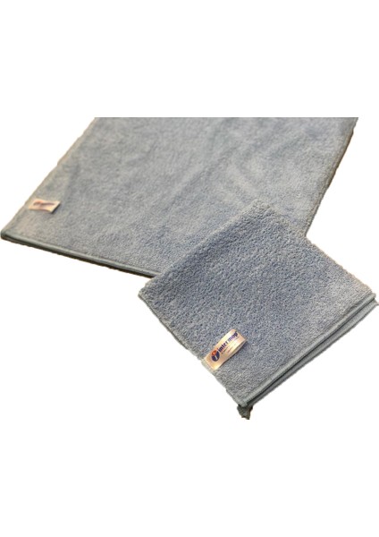 Intermop 10'lu Mikrofiber Kalın Dokulu 40X40 Temizlik Bezi Mavi