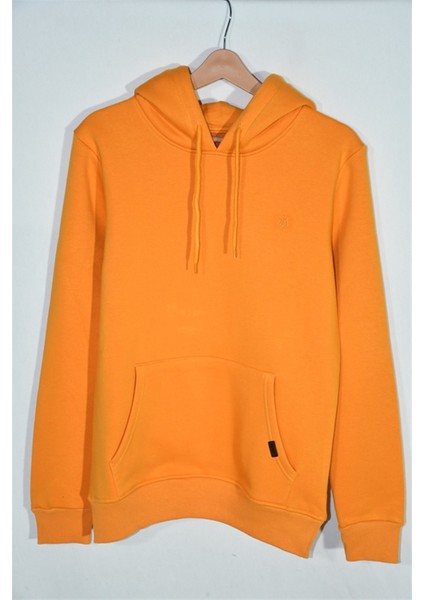 Erkek Kapuşönlu Cepli Nakışlı Sweatshirt 19883