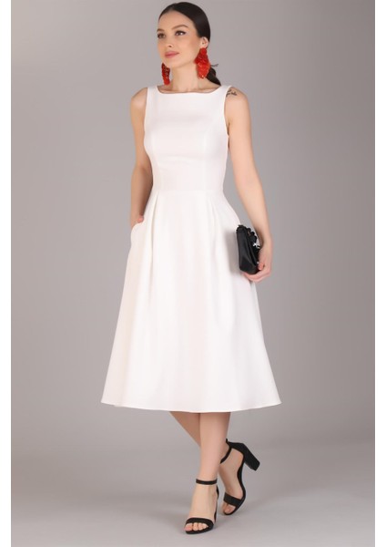 Sweetness Kadın Siyah Pileli Cep Detaylı Elbise modelleri