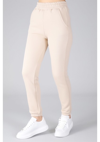 Sweetness Kadın Açık Bej Paçası Lastikli Eşofman Altı fiyatları