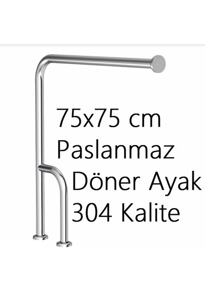 LaMiaSeta Duxx Engelli Tutunma Barı Döner Baston Ayak Klozet Yanı