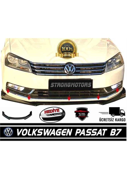 Vw Passat B7 Ön Karlık 3 Parça Piano Black modelleri