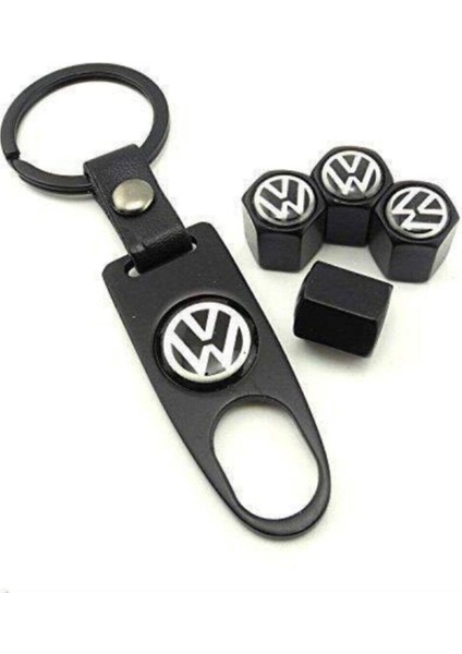 Volkswagen Golf 7 Metal Anahtarlık ve Sibop Kapağı Seti (Siyah-Beyaz) fiyatları