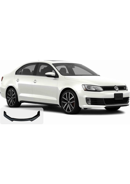 Sm Motors Body Kit Ön Lip 3 Parça Volkswagen Jetta Uyumlu Parlak Siyah