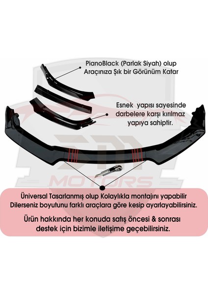 Sm Motors Renault Kango Ön Tampon Eki Bodykit Karlık Lip~markanıza Özel Karbon Kapı Eşiği Hediyesi Ile..