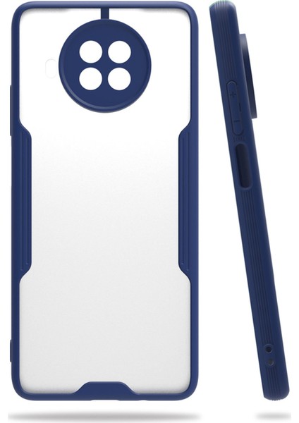 Xiaomi Mi 10 Lite Kılıf Kamera Korumalı Arkası Mat Silikon - Lacivert