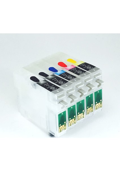 T0711X2-T0714 Uyumlu Kolay Dolan Kartuş - 5 Renk