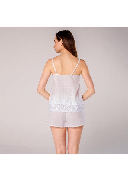 Pearl Vual Danteş Detaylı Şortlu Gecelik Takım modelleri