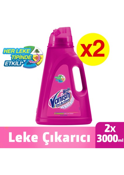 Kosla Leke Çıkarıcı Sıvı 2 x 3000 ml Renkliler Için