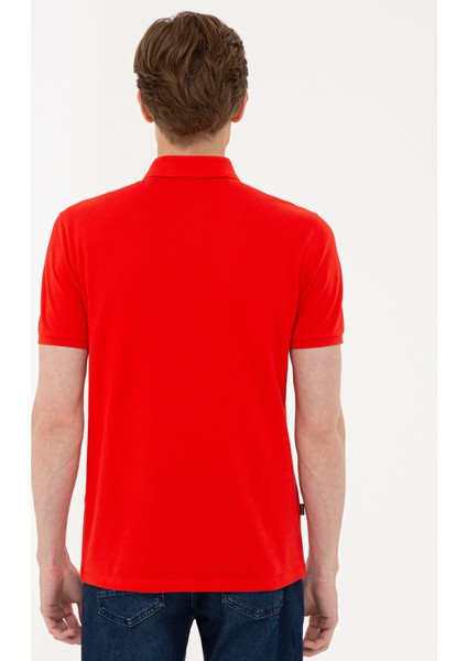 Nar Çiçeği Slim Fit Basic Polo Yaka T-Shirt 50239843-VR039 modelleri