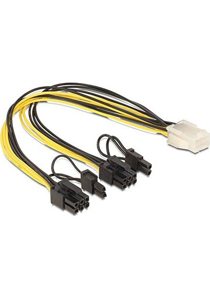 6 Pin To 2 x 8 Pin Pci-E Ekran Kartı Power Çevirici Bakır Kablo