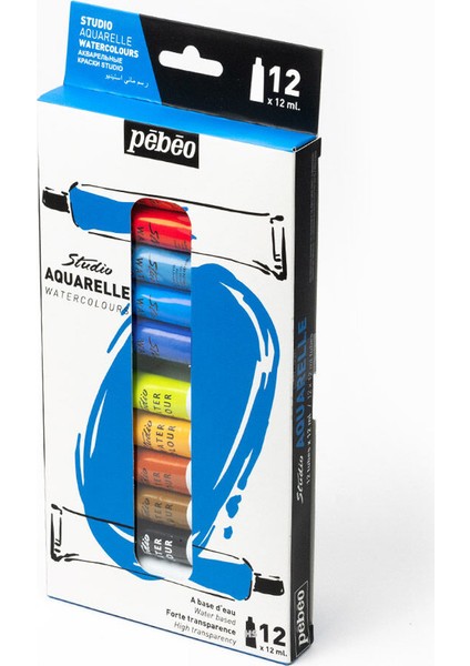 9002 Aquarelle Tüp Sulu Boya Seti 12'li