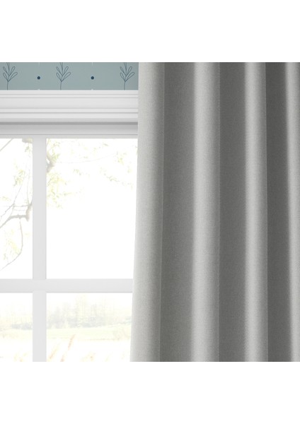 HOME Gri Blackout Perde modelleri