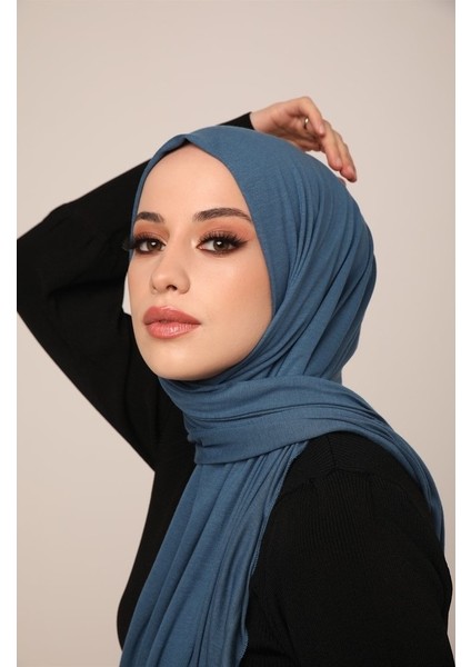 Viskon Pamuk Penye Şal - Indigo fiyatları