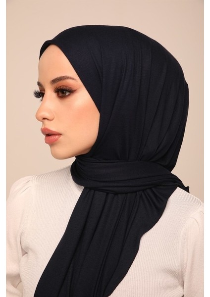 Viskon Pamuk Penye Şal - Lacivert modelleri