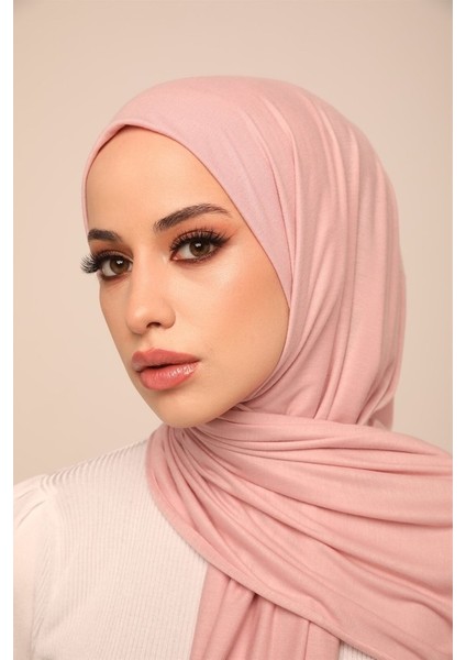 Viskon Pamuk Penye Şal - Pembe