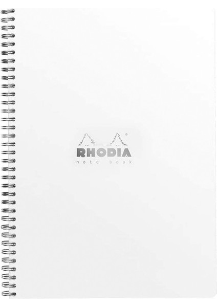 RD193001 Basic A4 cm Kareli 80 Sayfa Spiralli Beyaz Kapak Defter 22,5X29,7 cm