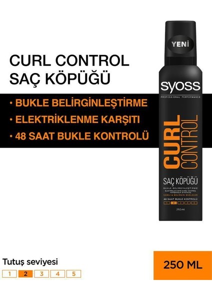 Curl Control- Bukle Belirginleştirici Köpük 250 Ml X 2 Adet