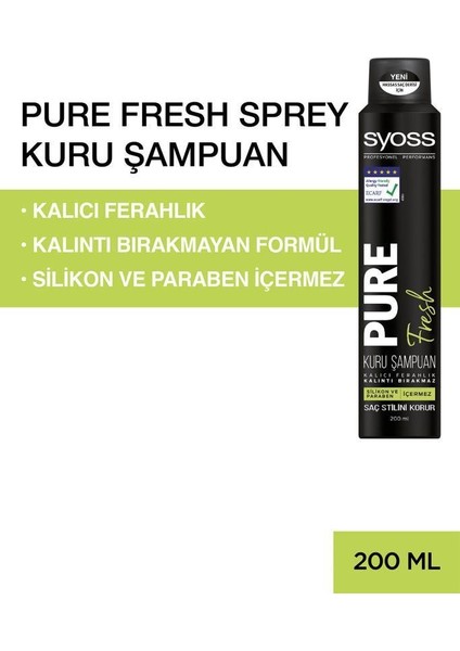 Pure Fresh Kuru Şampuan X 2 Adet