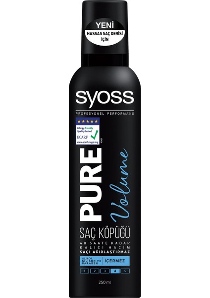 Pure Volume Saç Köpüğü 250 ml