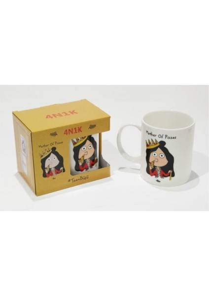 EPSİLON 4N1K Istanbul Modeli Porselen Kupa Team Büşü Mother Of Pizzas