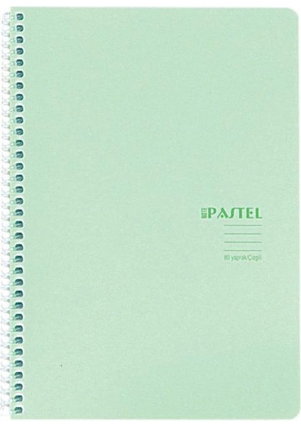 32772199 A4 80 Yaprak Çizgili Pp Kapak Spiralli Pastel Note Defter