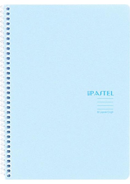32775299 80 Yaprak Kareli Pp Kapak Spiralli Pastel Note Defter 17 x 24