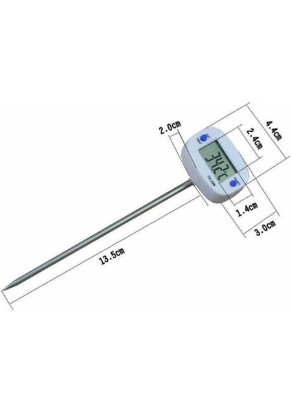 Dijital Termometre Mutfak Yiyecek / Dijital Gıda Termometresi 16.5*2*4.4 cm