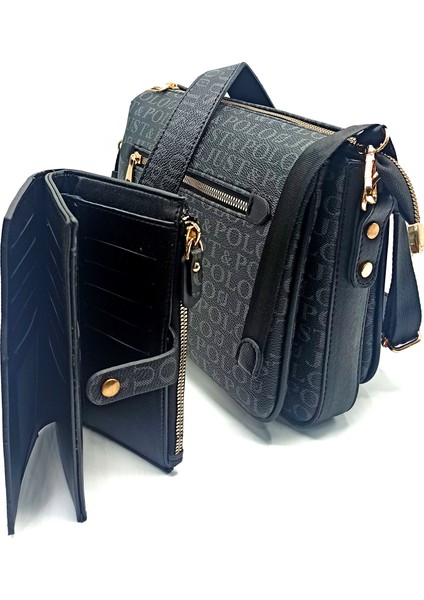 Kadın Siyah Çanta Cüzdan Kombini fiyatları