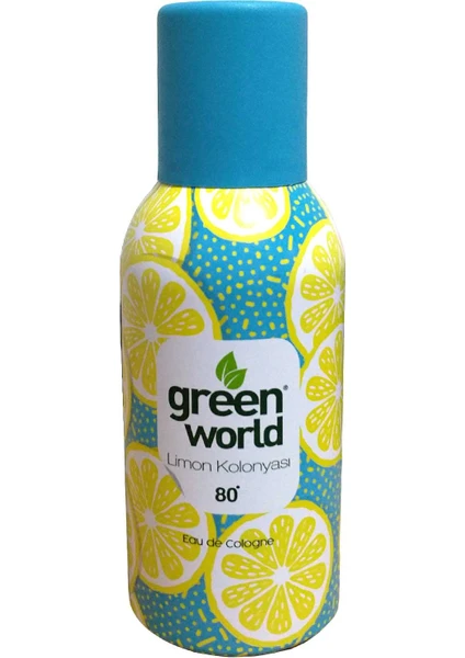 Green World Limon Kolonyası Sprey 150 ml 80 Derece